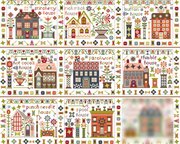 Houses on Stitchery Lane: Stitchery House - Cross Stitch, different perspective #1. Select this picture to zoom in