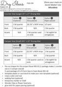 Dry Ideas - Sewing Pattern