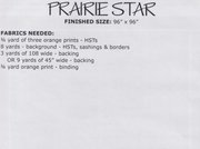 Prairie Star - Quilt Pattern