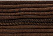 Wool 5" Charm Pack - Chocolate