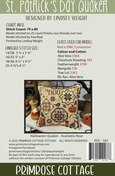 St. Patrick's Day Quaker - Cross Stitch Pattern