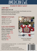 American Ewe - Patriotic Cross Stitch Pattern