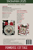 Snowman 2025 - Christmas Cross Stitch Pattern