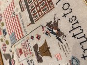 America 250 - Patriotic Cross Stitch Pattern, different perspective #1. Select this picture to zoom in