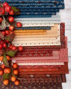 Pamelias Path Buds Indigo - Quilt Fabric