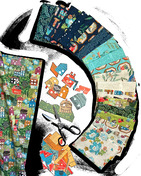 Paper Hamlet Frames Paper - Quilt Fabric