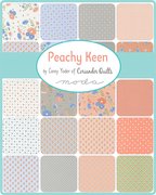 Peachy Keen Grey - Peaches Novelty Peaches - Quilt Fabric
