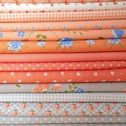 Peachy Keen Grey - Peaches Novelty Peaches - Quilt Fabric