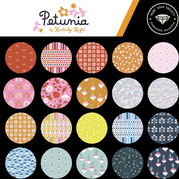 Petunia Hydrangea - Tulips Flower Garden - Quilt Fabric