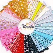 Petunia Hydrangea - Tulips Flower Garden - Quilt Fabric