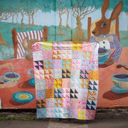 Petunia Hydrangea - Tulips Flower Garden - Quilt Fabric