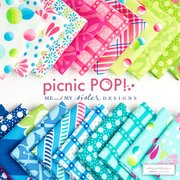 Picnic Pop Grassy Green - Wild Flowerberry - Quilt Fabric