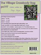 The Village Crossbody Bag - Quilt Pattern