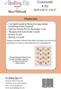 Crossroads - Quilt Pattern, different perspective #1. Select this picture to zoom in