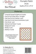 Pumpkin Patch - Quilt Pattern, different perspective #1. Select this picture to zoom in