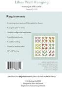 Lilies Wall Hanging - Quilt Pattern