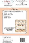 Pumpkin Hollow - Quilt Pattern, different perspective #1. Select this picture to zoom in