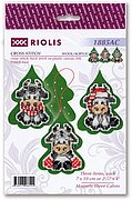 Three Calves Christmas Ornaments - Cross Stitch Kit