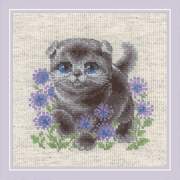 Lop-eared Kitten - Cross Stitch Kit