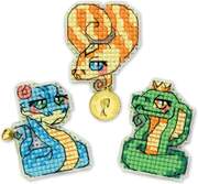 Snakelets - Cross Stitch Kit