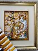 Golden Cat - Cross Stitch Kit