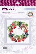 Wreath with Berries - Cross Stitch Kit, different perspective #1. Select this picture to zoom in
