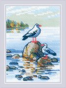 By The Lake - Cross Stitch Kit, different perspective #3. Select this picture to zoom in