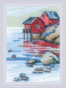 By The Lake - Cross Stitch Kit, different perspective #4. Select this picture to zoom in