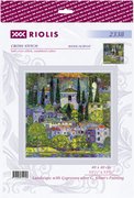 Landscape with Cypresses - Cross Stitch Kit, different perspective #1. Select this picture to zoom in