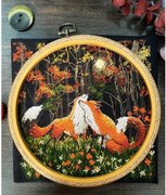 Ginger Love - Cross Stitch Kit, different perspective #2. Select this picture to zoom in