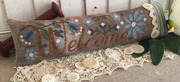Welcome Bloom Blue - Cross Stitch Pattern