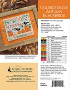 Courier Duos Autumn Blackbirds - Cross Stitch Pattern