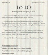 Lo-Lo - Quilt Pattern
