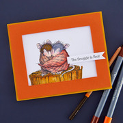 Snuggle Up - Cling Rubber Stamps 