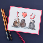 We Heart You - Cling Rubber Stamps 