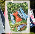 Grandmother's Old Garden - Clothes - Cross Stitch Kit