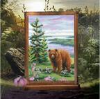Summer Colors - Bear- Cross Stitch Kit 