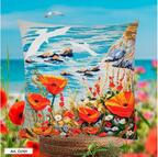 Seagulls Over the Sea Flowers - Cross Stitch Kit