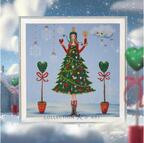 Lady In A Green Dress - Christmas Cross Stitch Kit