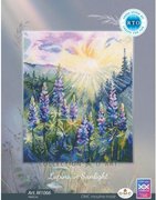 Lupins in Sunlight - Cross Stitch Kit