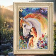 Golden-Maned Tale - Cross Stitch Kit