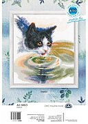 Thirsty Cat - Cross Stitch Kit
