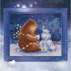 Snow Heart - Bear - Cross Stitch Kit 
