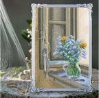 In The Moment - White Floral - Cross Stitch Kit