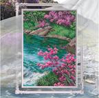 In The Moment - Pink Floral - Cross Stitch Kit