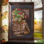 In The Moment - Cat - Cross Stitch Kit, different perspective #1. Select this picture to zoom in