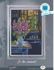 In The Moment - Purple Floral - Cross Stitch Kit