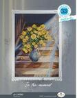 In The Moment - Yellow Floral - Cross Stitch Kit