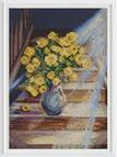 In The Moment - Yellow Floral - Cross Stitch Kit