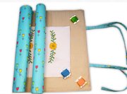 Roll for Cross Stitch - Mint Flowers